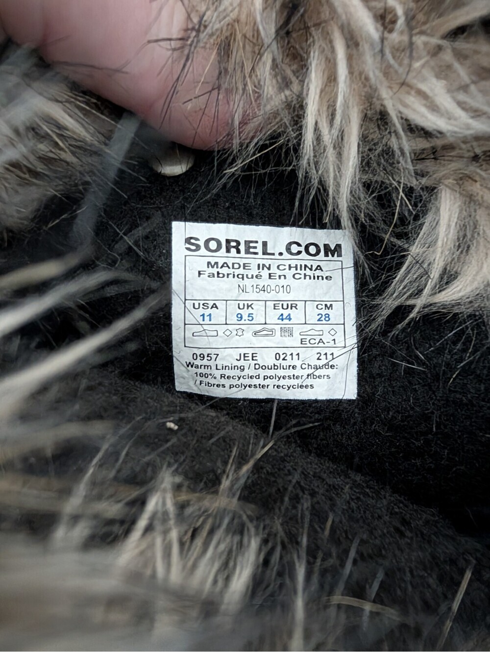 SOREL Joan Of Arctic Boots Womens Size 11  Waterproof Snow Rain Winter Faux Fur - Picture 2 of 16